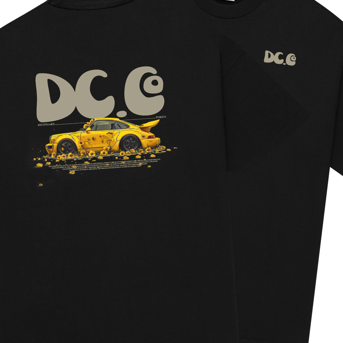 Sunflower RWB 964 Porsche Tee - Black